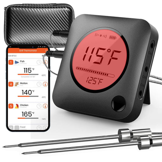 product image number 1 for NutriChef Wireless Bt Bbq Digital Thermometer