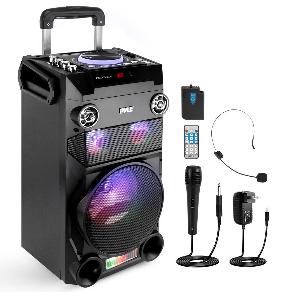 product image number 1 for Pyle Portable Bluetooth Karaoke Speaker Radio