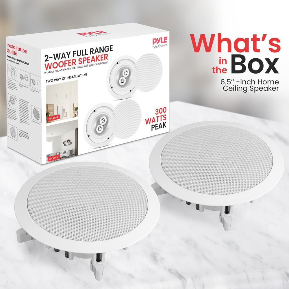 product image number 5 for Pyle 6.5'' Waterproof Home Ceiling Speaker