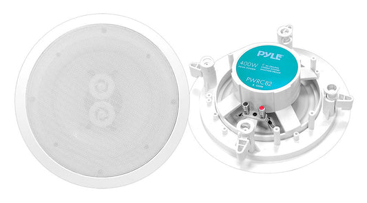 8" Weatherproof Ceiling Speaker 400W Marine Grade White