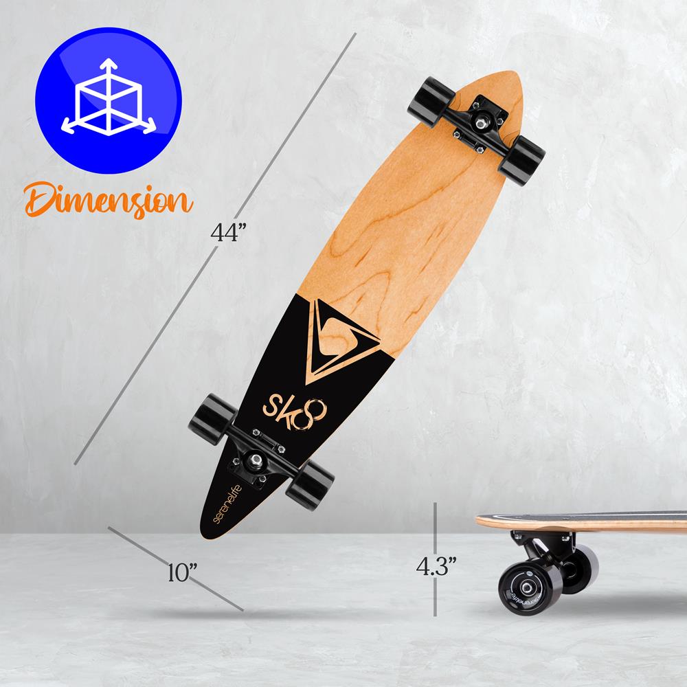 product image number 2 for SereneLife Canadian Maple Deck Skateboard