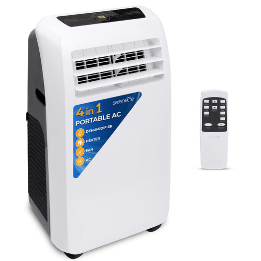 Portable Air Conditioner 12,000 BTU Efficient Cooling/Heating, White