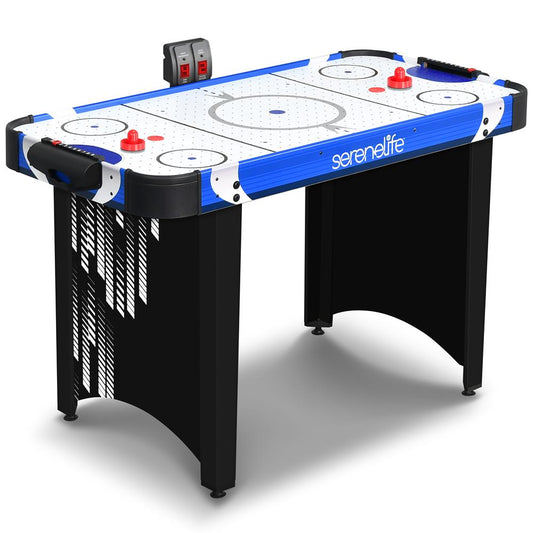48" Air Hockey Table, Smooth Glide, LED Scoreboard, White Finish