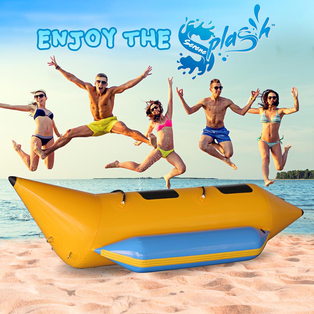 product image number 6 for SereneLife Recreational Inflatable Banana Boat