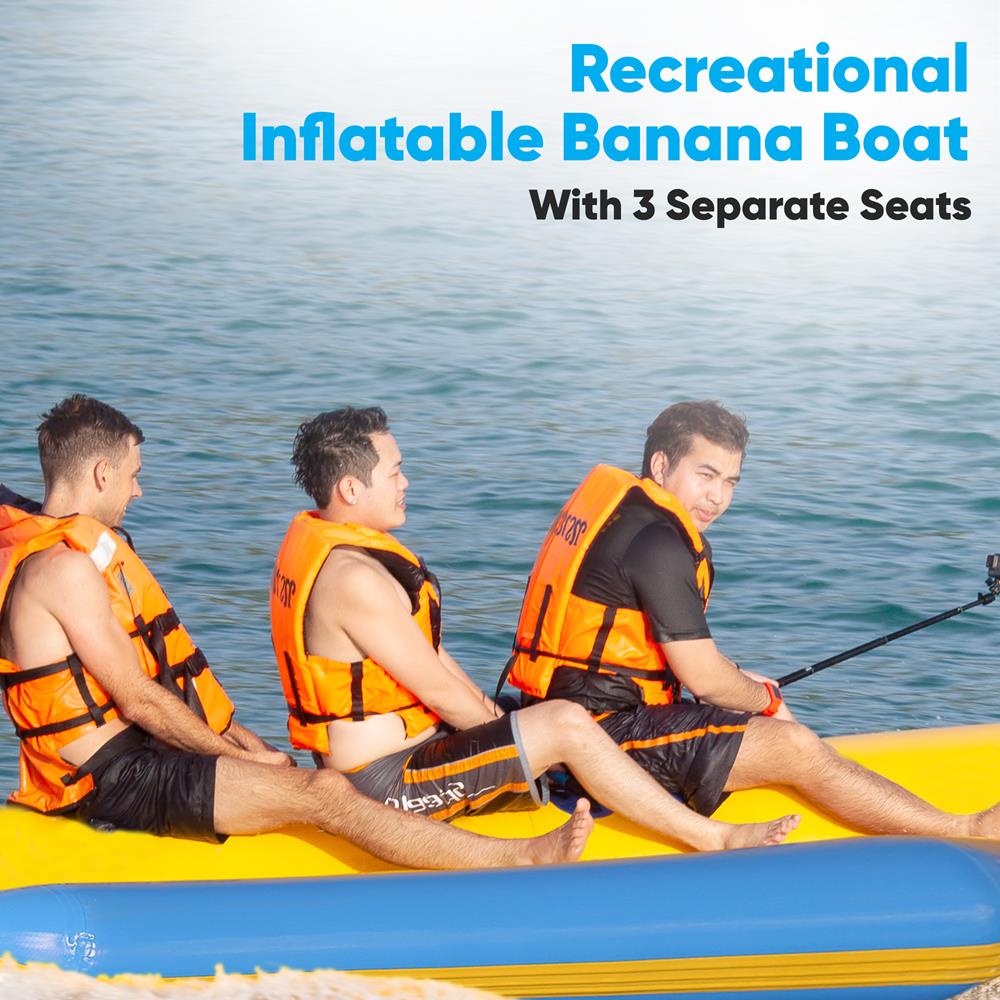 product image number 5 for SereneLife Recreational Inflatable Banana Boat