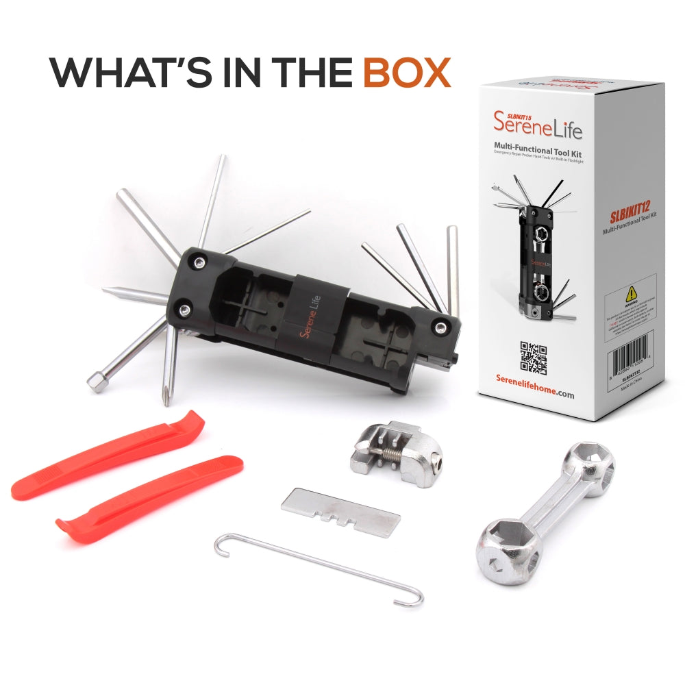 product image number 8 for SereneLife Bicycle & Flat Tire Repair Tool Kit