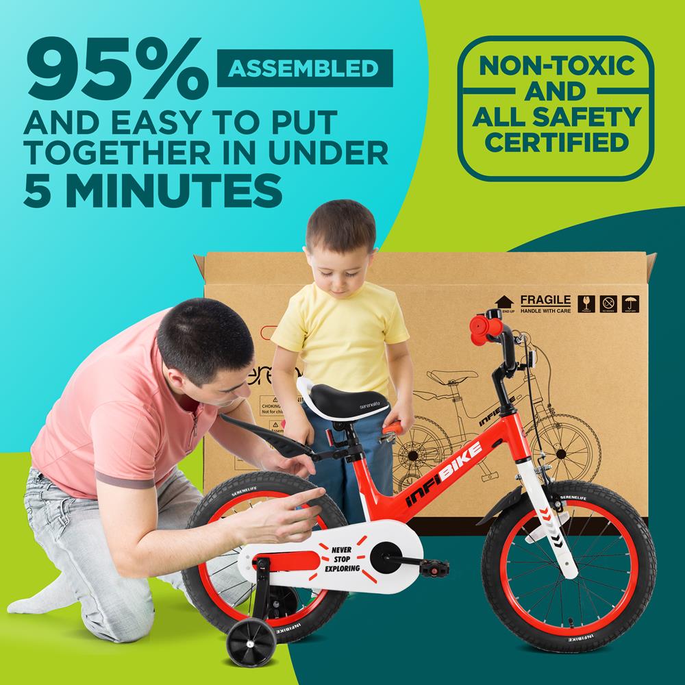 product image number 3 for SereneLife 16'' High-End Kid'S Bicycle