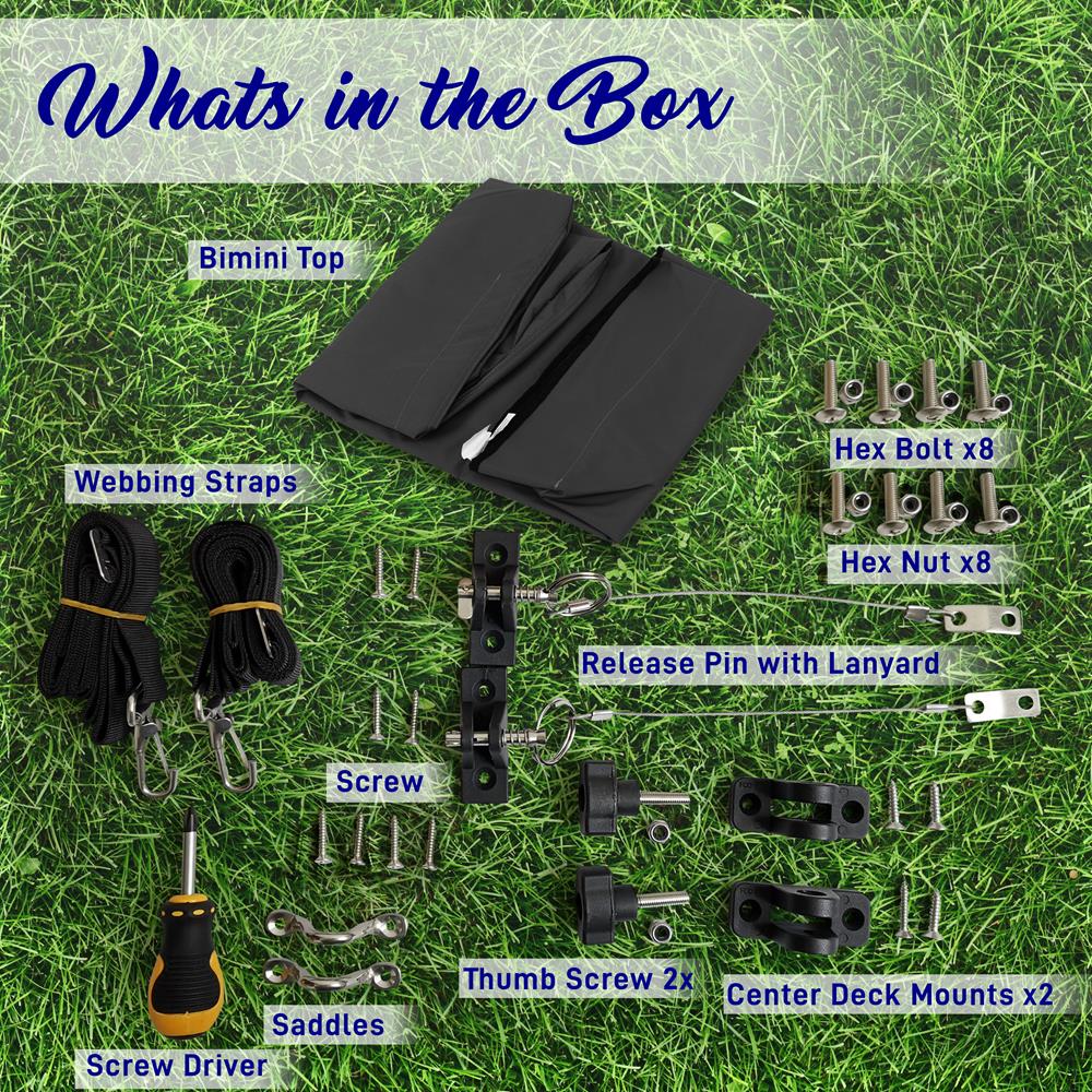 product image number 6 for SereneLife 4 Bow Bimini Top