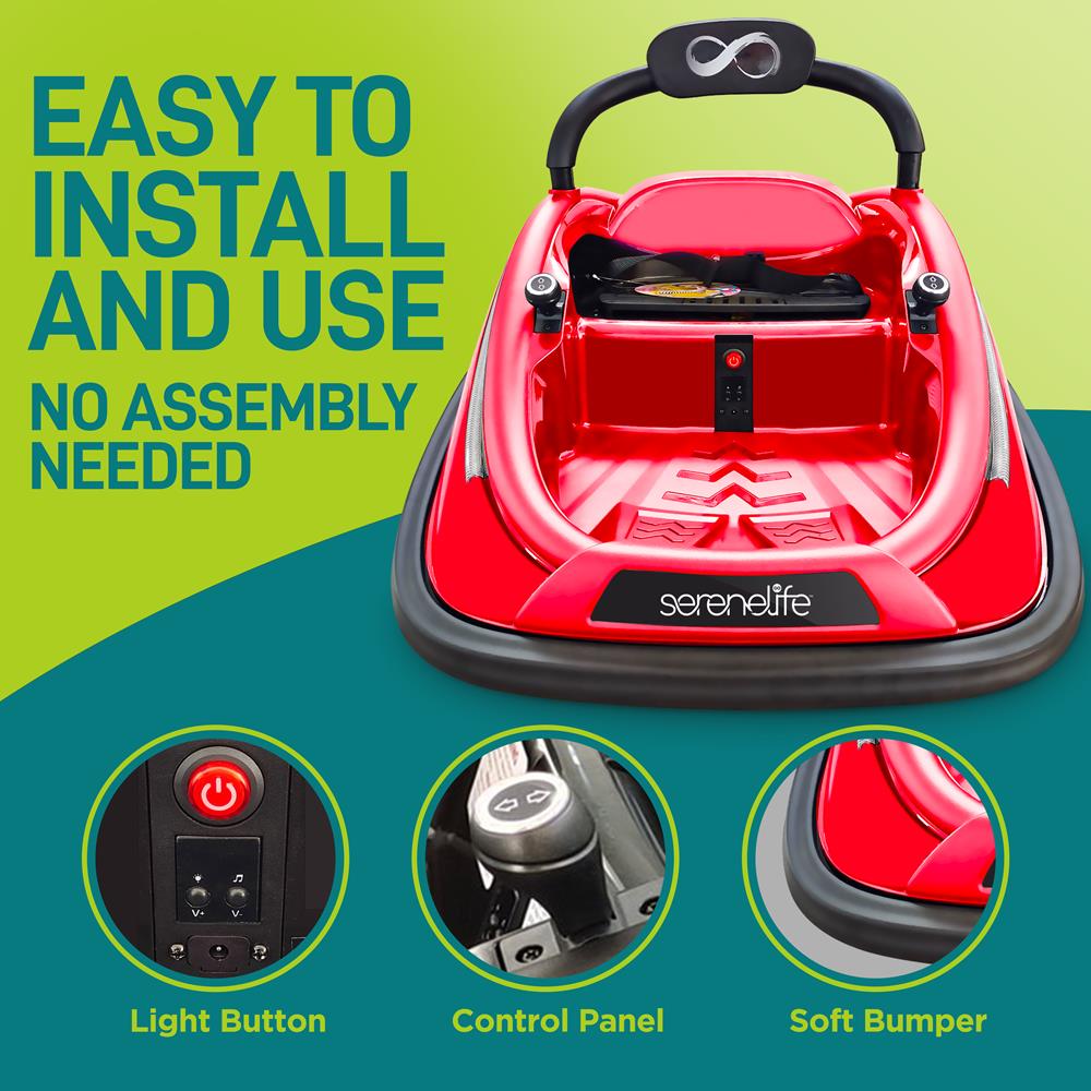 product image number 4 for SereneLife 360° Spinning Kids Bumper Car