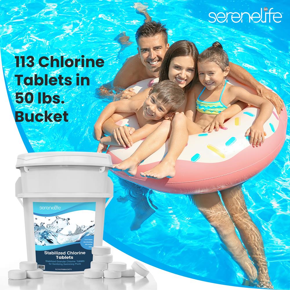 product image number 7 for SereneLife Stabilized Chlorine Tablets