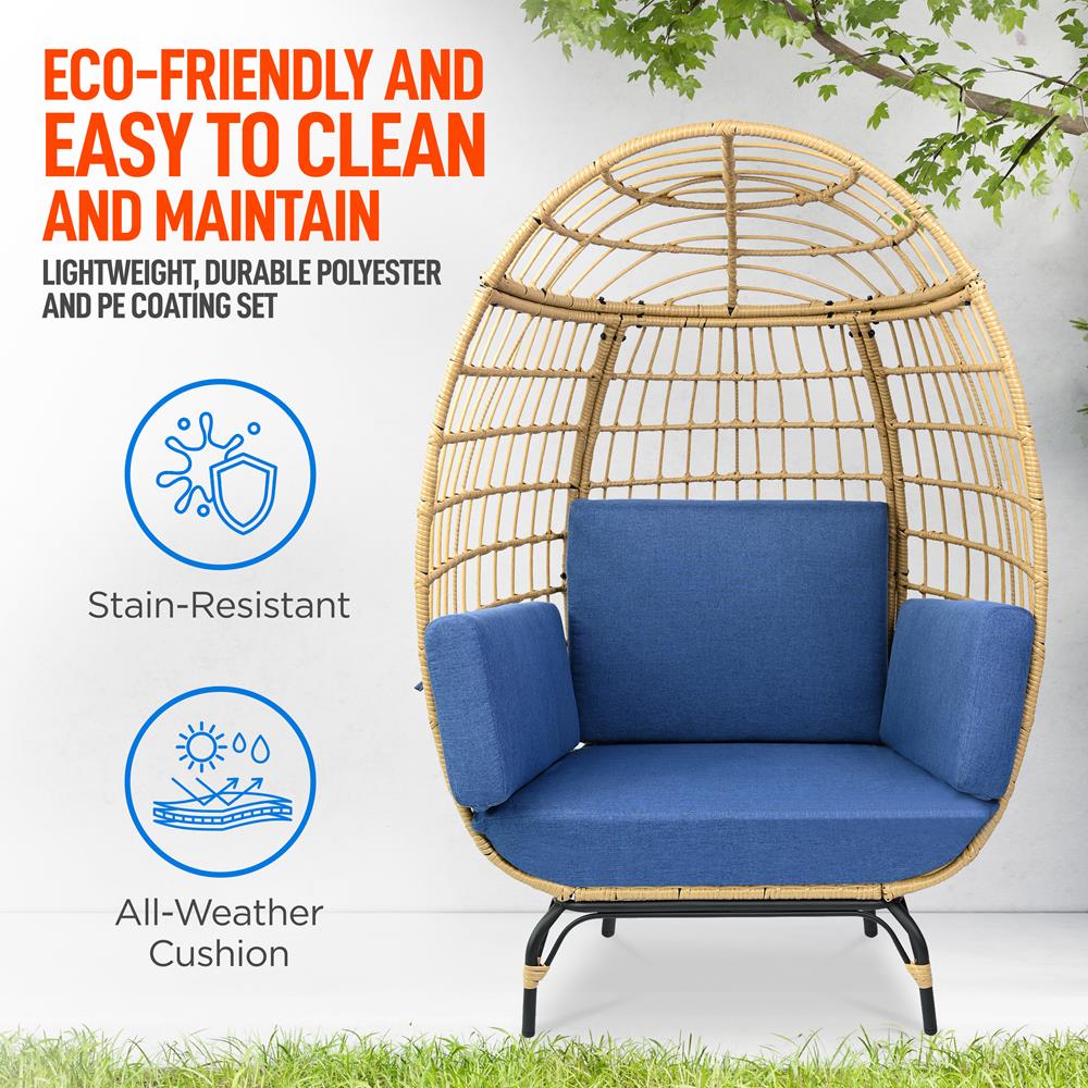 product image number 5 for SereneLife Wicker Egg Chair