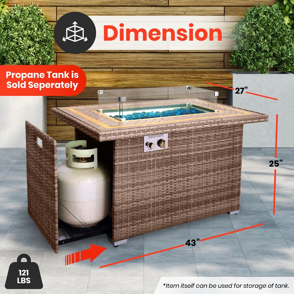 product image number 2 for SereneLife Propane Gas Fire Pit