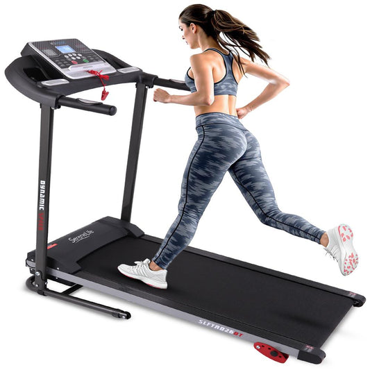 Folding Treadmill for Home Fitness, 6 MPH, 1HP Motor, 12 Programs, Bluetooth