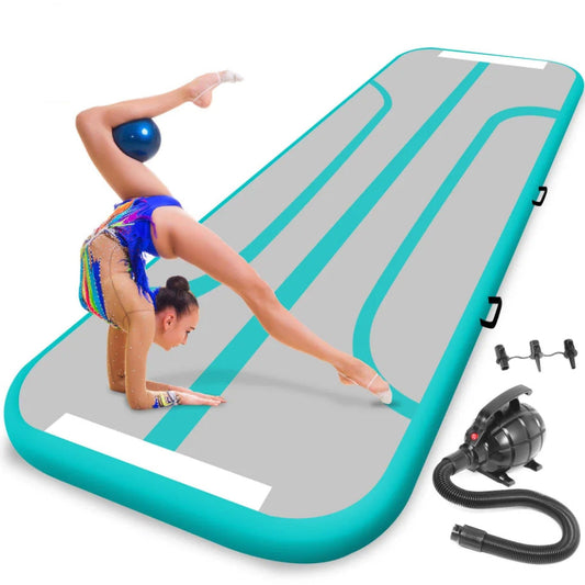 Inflatable gymnastics mat