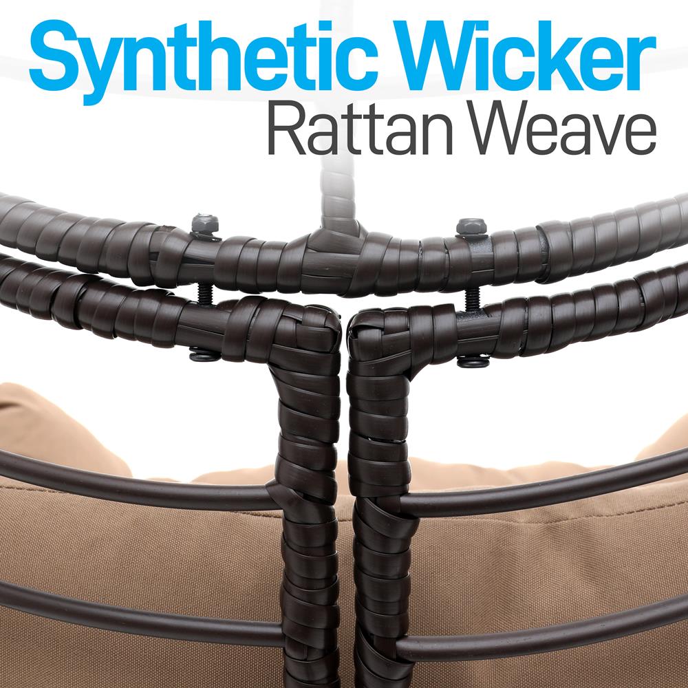 product image number 5 for SereneLife Wicker Rattan Swing Chair