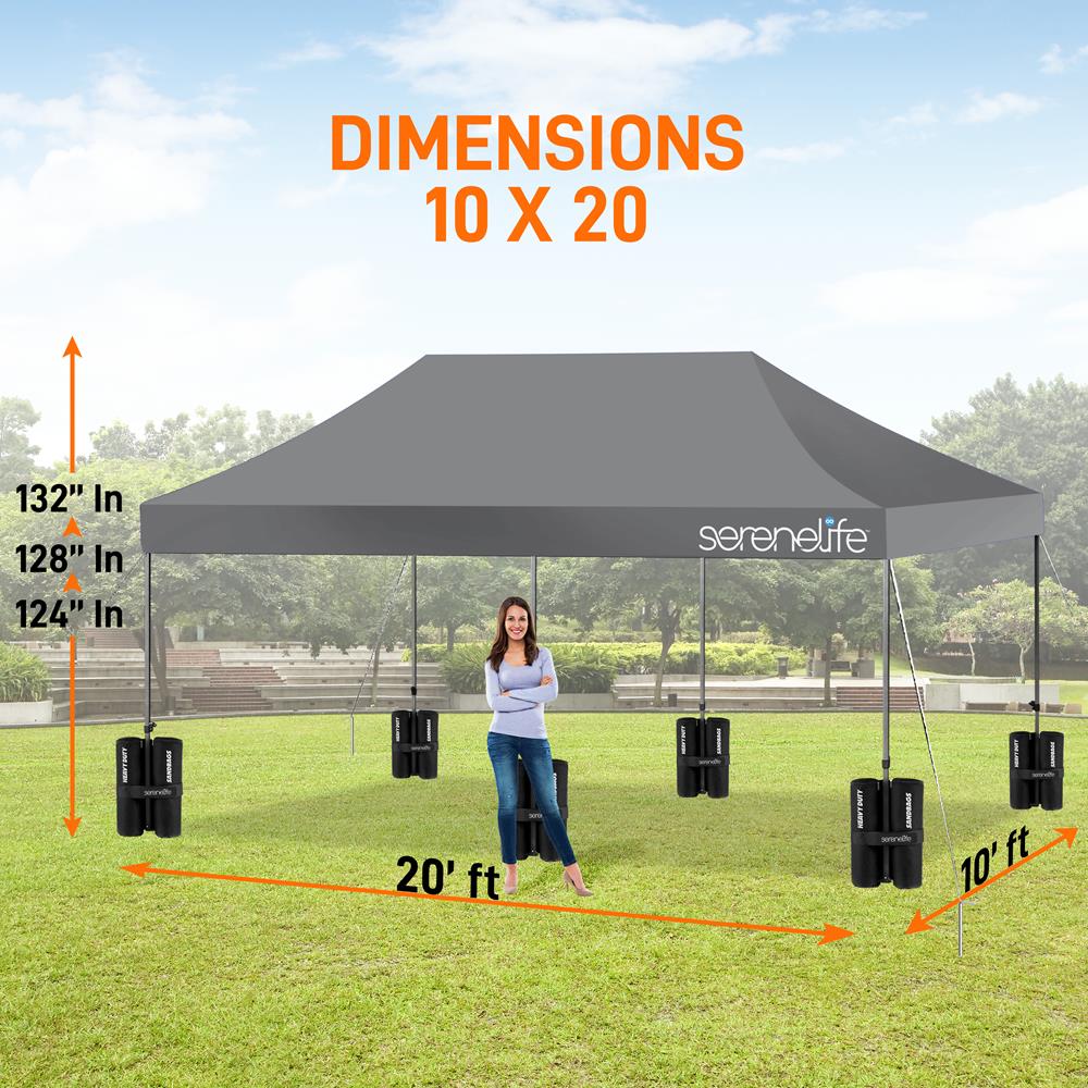 product image number 3 for SereneLife Tent Commercial Instant Shelter Slgz20Gy