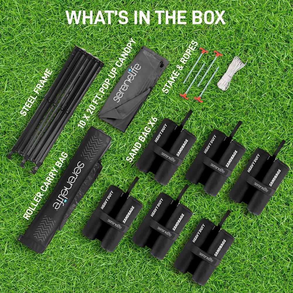 product image number 8 for SereneLife Tent Commercial Instant Shelter Slgz20Gy