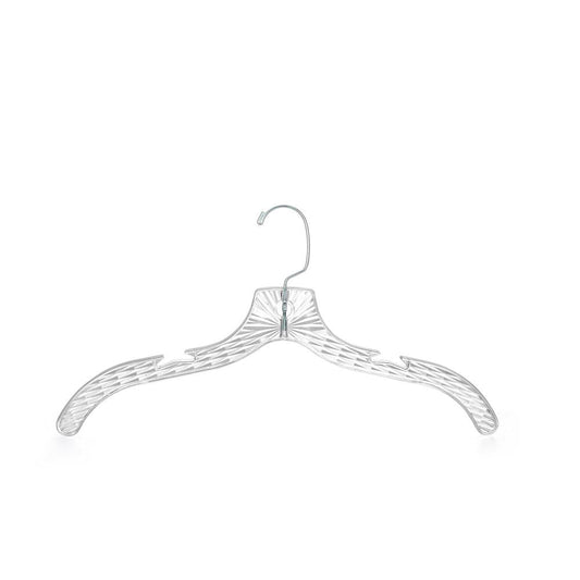 12-Pack Transparent Non-Slip Hangers, Space-Saving, Swivel Hook