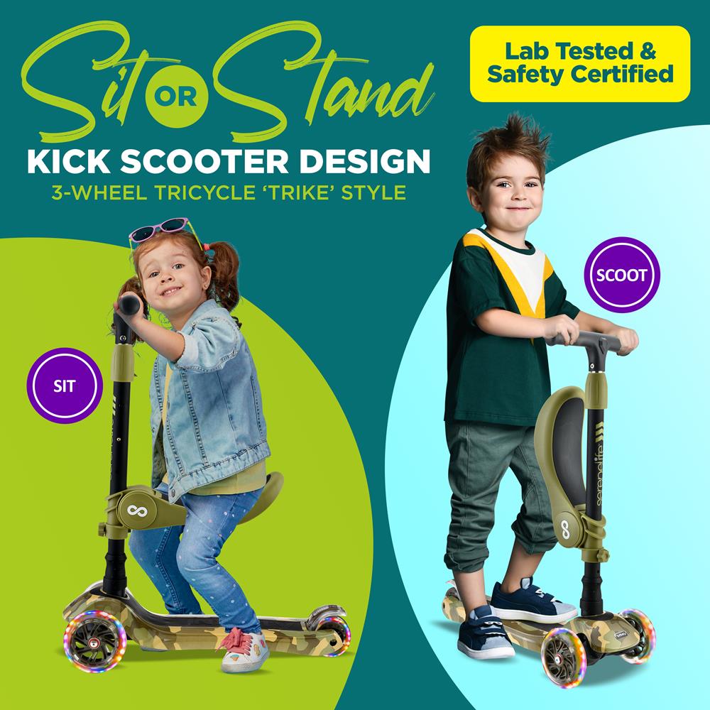 product image number 2 for SereneLife Mini Kids Toy Scooter