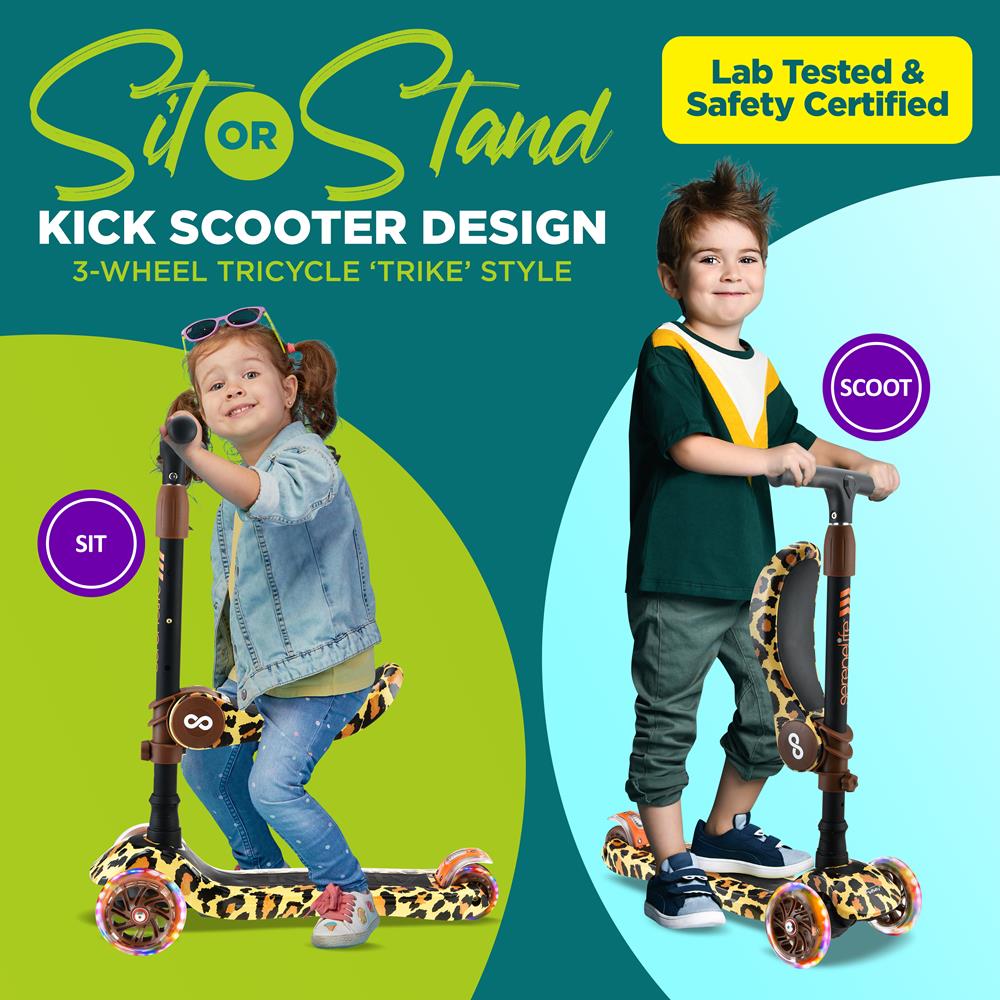 product image number 2 for SereneLife Mini Kids Toy Scooter