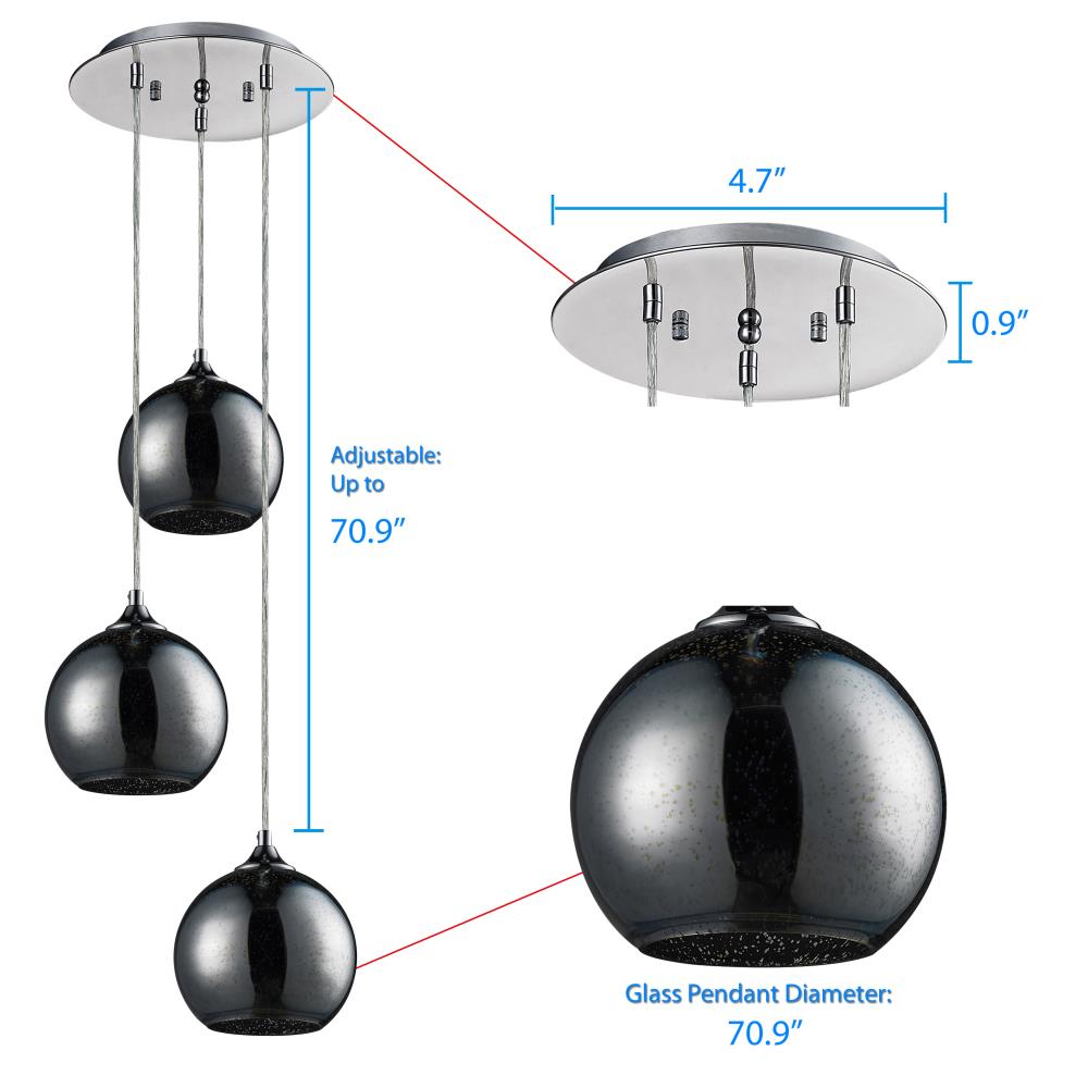 product image number 4 for SereneLife Ceiling Pendant Hanging Light Fixture