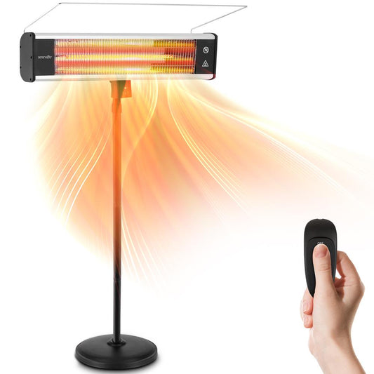 Infrared Patio Heater 1500W Efficient Carbon Fiber Remote Control