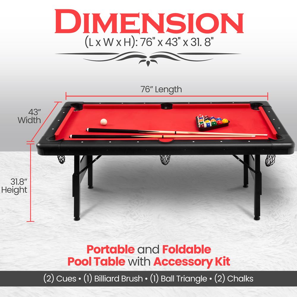 product image number 2 for SereneLife Portable Pool Table