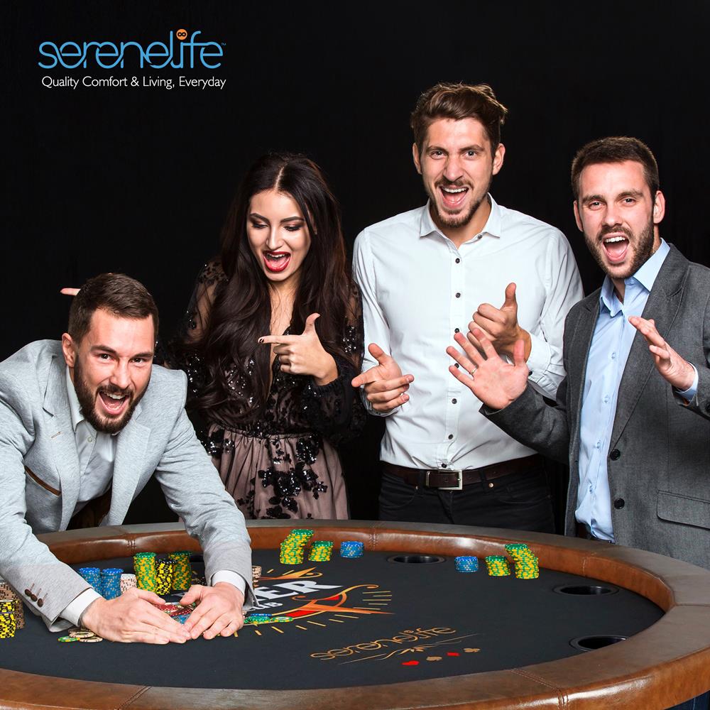 product image number 7 for SereneLife Rounded Poker/Casino Game Table