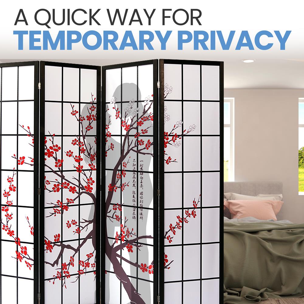 product image number 4 for SereneLife 4-Panel Room Divider