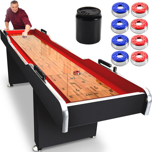 Shuffleboard Table 9ft Smooth Poly Surface Fast Puck Action Platinum