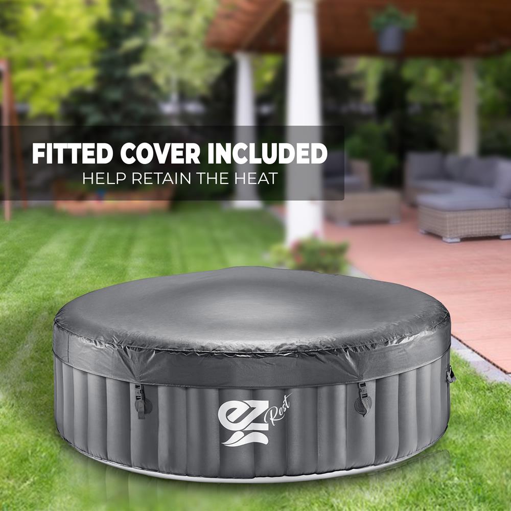 product image number 3 for SereneLife Round Inflatable Pool Spa With Light