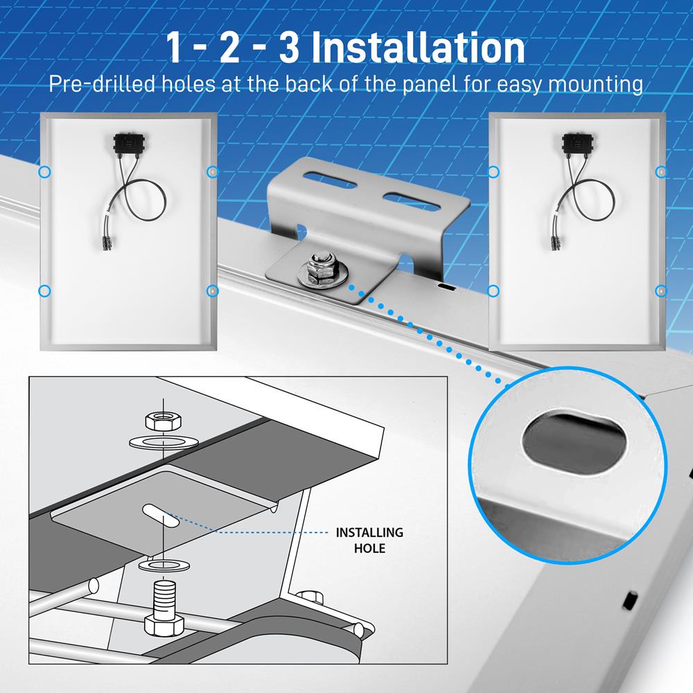 product image number 5 for SereneLife Mono Solar Panel Starter Kit