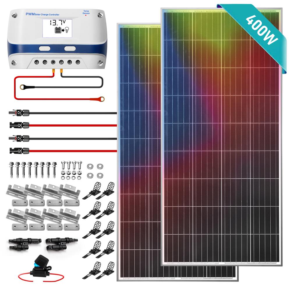 product image number 1 for SereneLife Mono Solar Panel Starter Kit