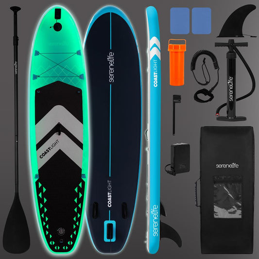 Inflatable Stand-Up Paddle-Board with LED Lights
