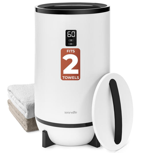 Towel Warmer with Fragrance Holder, Auto Shut Off, Fits 2 Large Towels