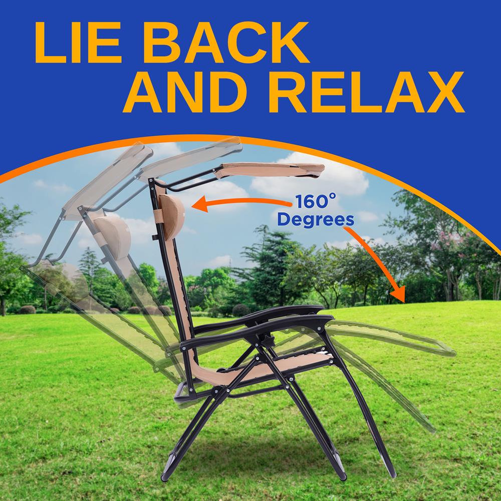 product image number 3 for SereneLife Adjustable Zero Gravity Chair Set