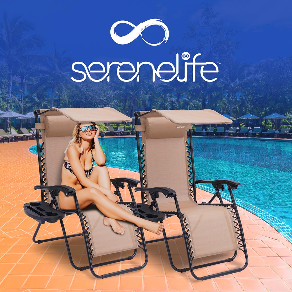 product image number 7 for SereneLife Adjustable Zero Gravity Chair Set