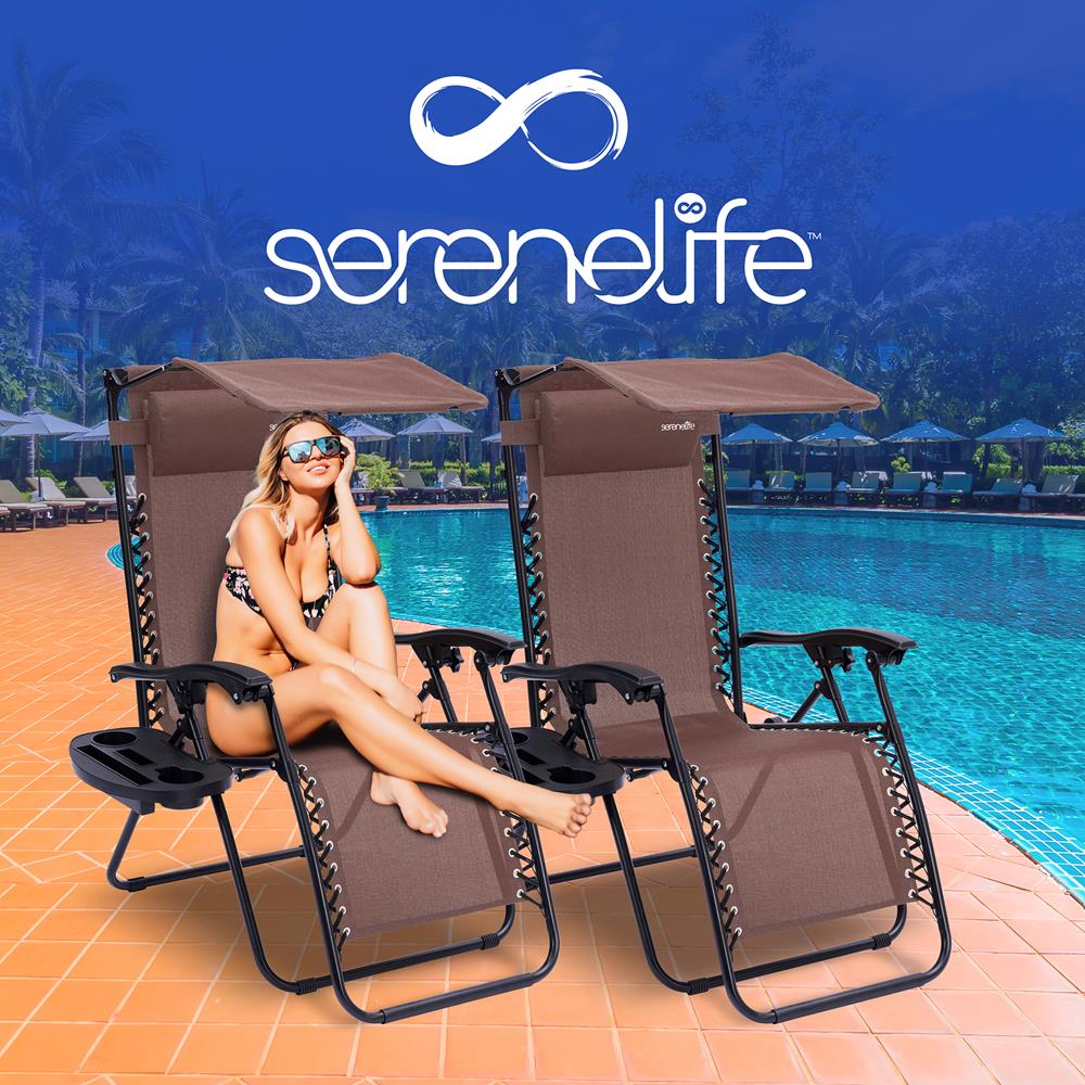 product image number 7 for SereneLife Adjustable Zero Gravity Chair Set