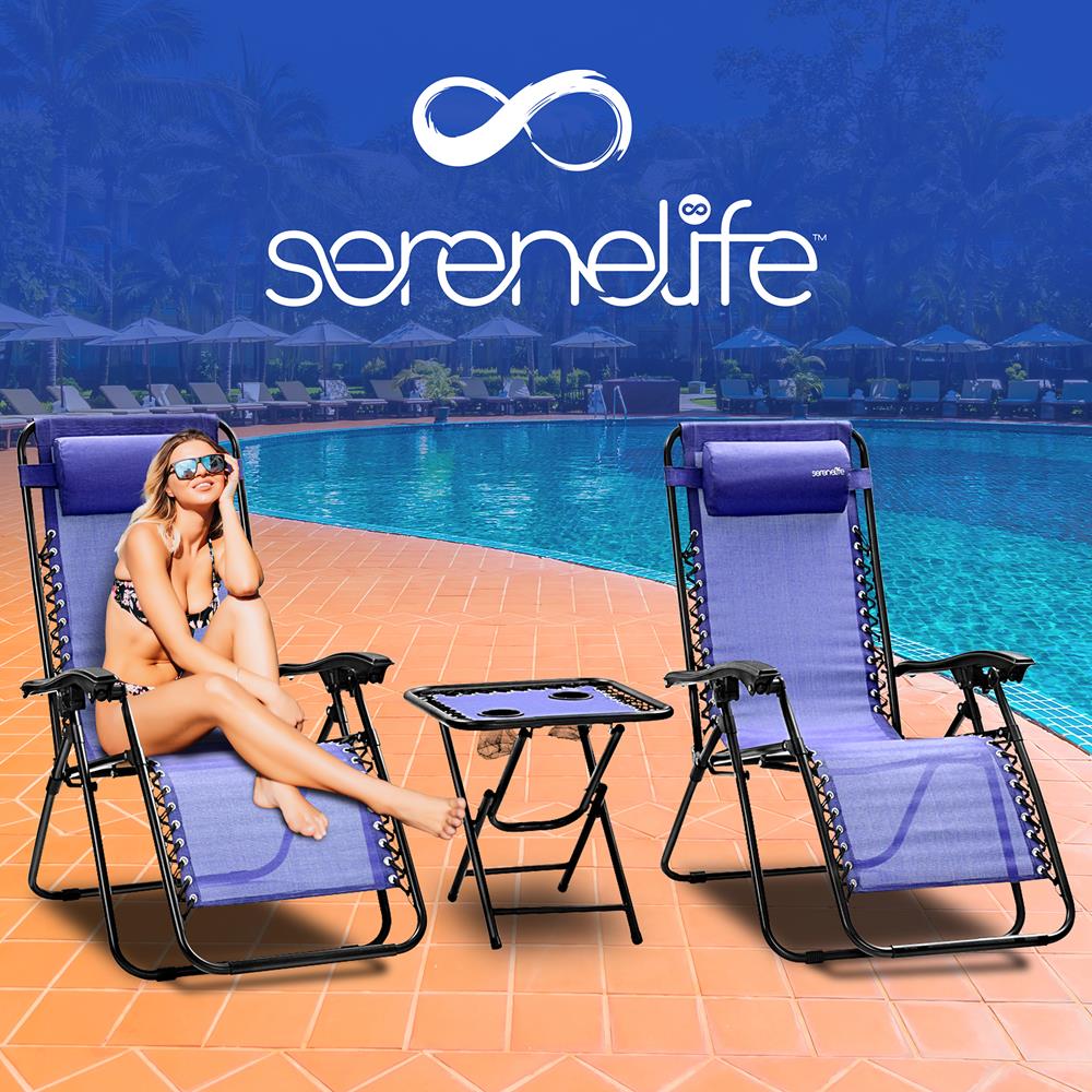 product image number 7 for SereneLife Adjustable Zero Gravity Chair Set