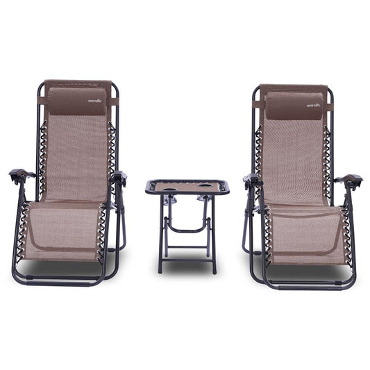 product image number 1 for SereneLife Adjustable Zero Gravity Chair Set