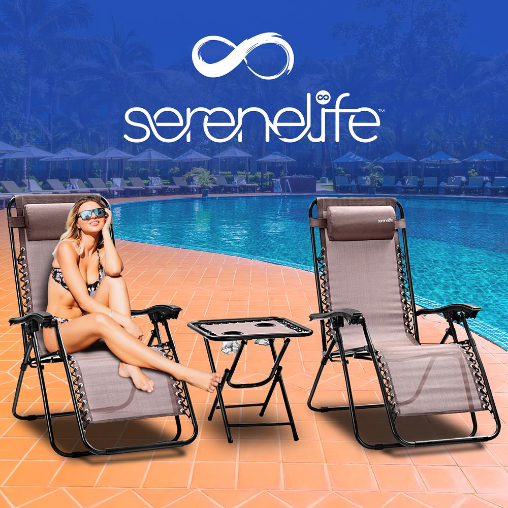 product image number 7 for SereneLife Adjustable Zero Gravity Chair Set