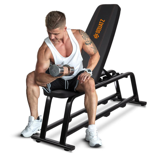 Adjustable Weight Bench, Full-Body Workout, Heavy-Duty Steel, Foldable