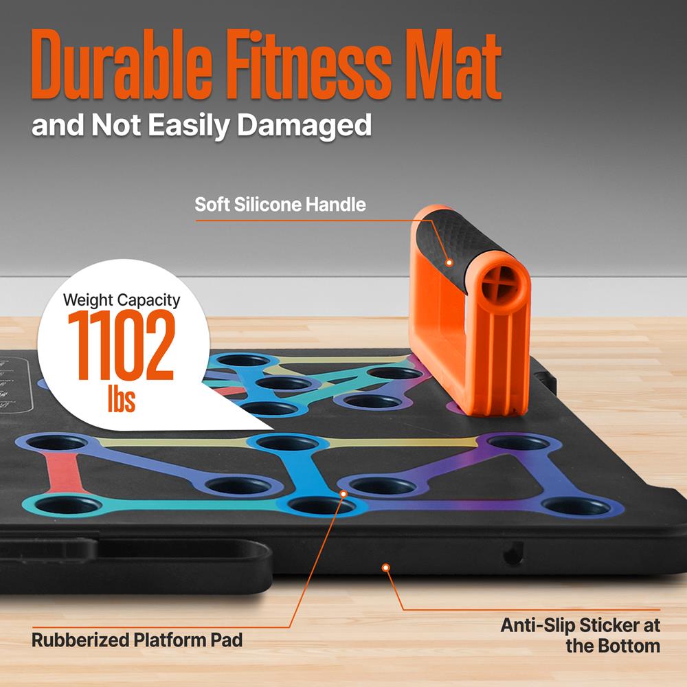 product image number 3 for SQUATZ Push Up Board Home Workout Equipment Set