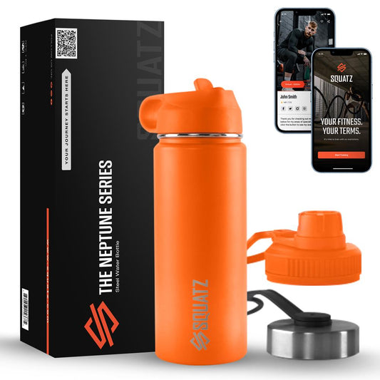 product image number 1 for SQUATZ 40 Oz Stainless Steel Water Bottle