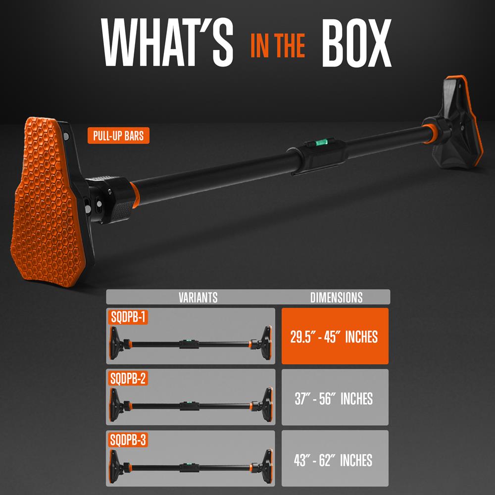 product image number 2 for SQUATZ Doorway Pull Up And Chin Up Bar
