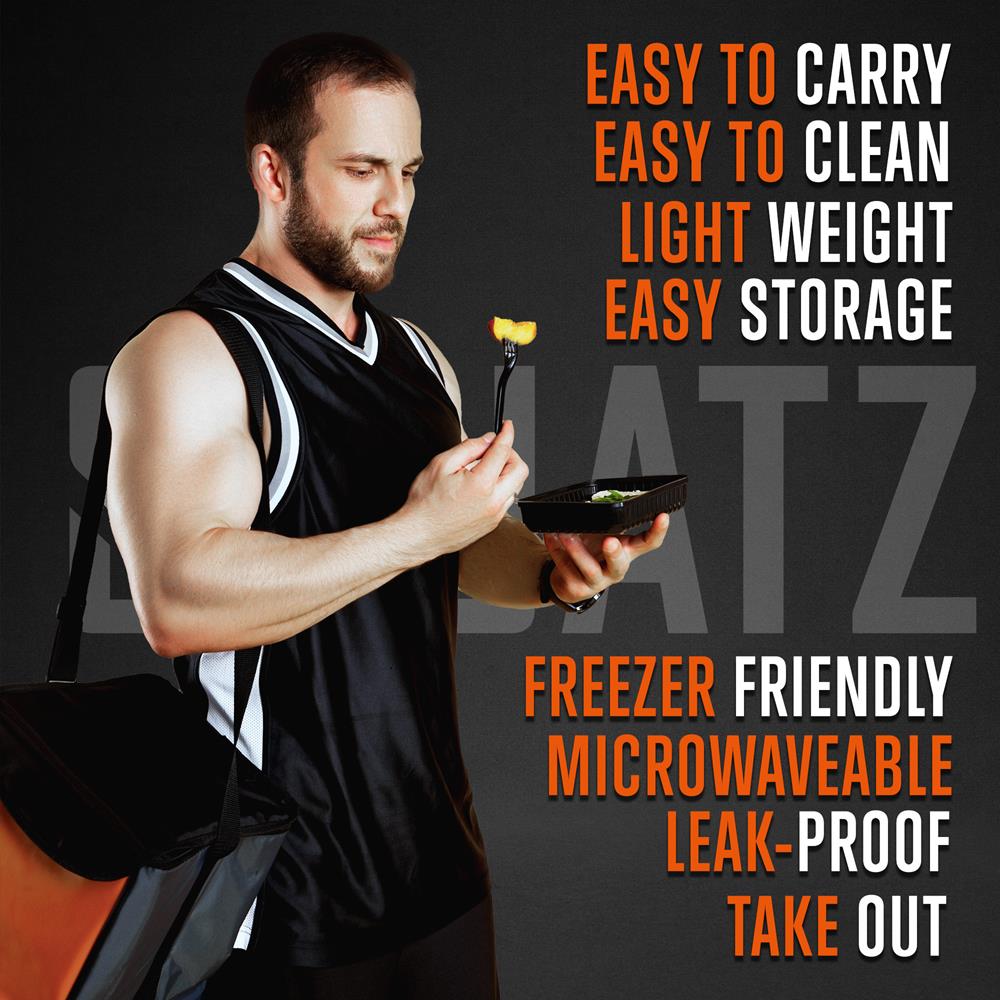 product image number 3 for SQUATZ Microwavable Food Container With Utensil