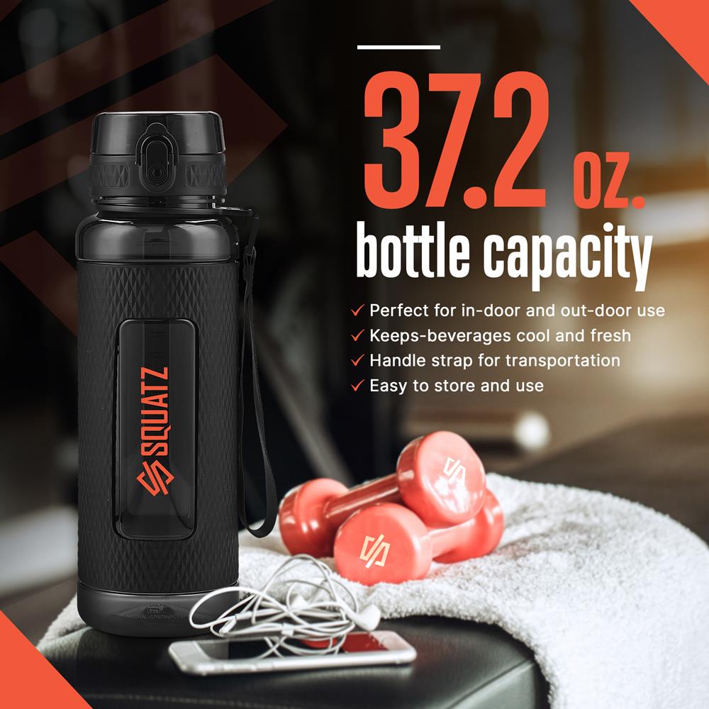 product image number 4 for SQUATZ Sports Water Bottle With Strainer