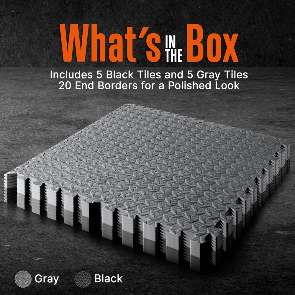 product image number 2 for SQUATZ Thick Puzzle Exercise Mat