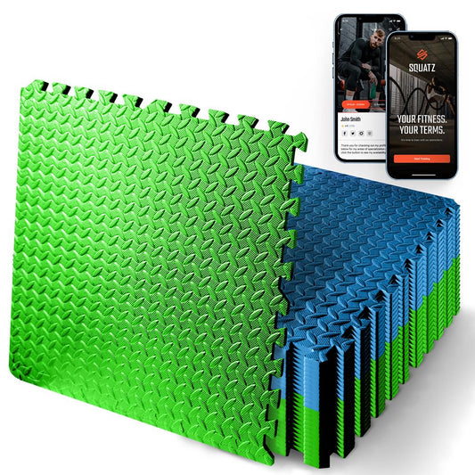 product image number 1 for SQUATZ Thick Puzzle Exercise Mat