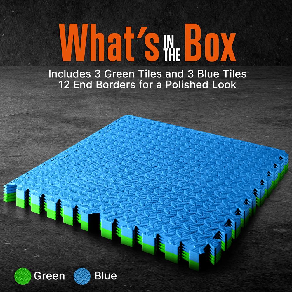 product image number 2 for SQUATZ Thick Puzzle Exercise Mat